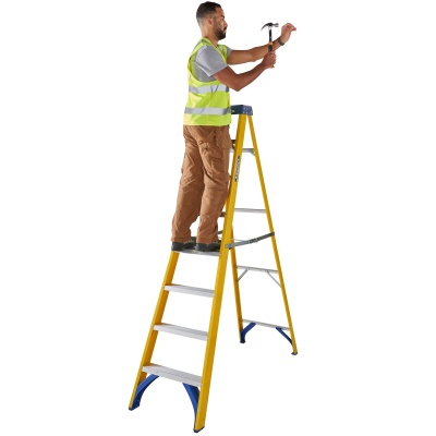 Werner GRP Fibreglass Swingback Stepladder